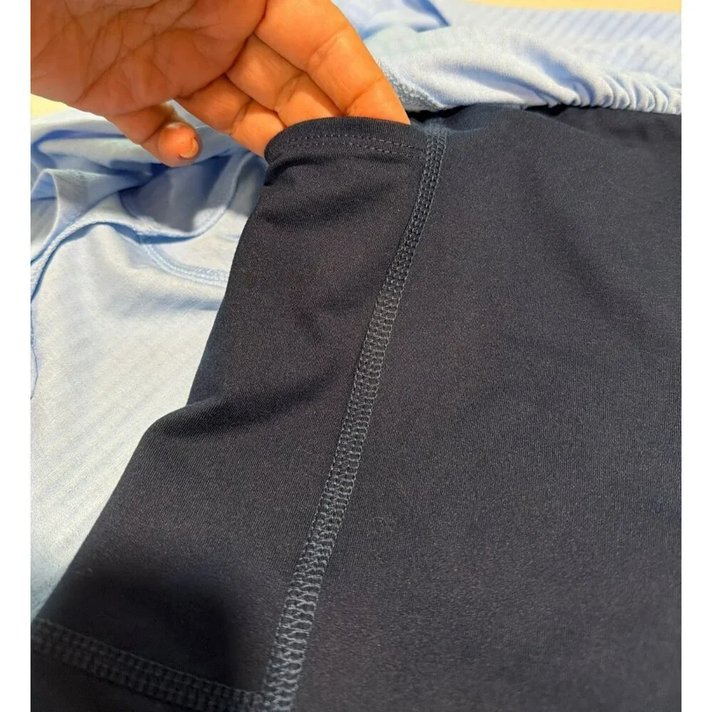 Free People Sultry Skort Medium New Built in Pocket Shorts Blue